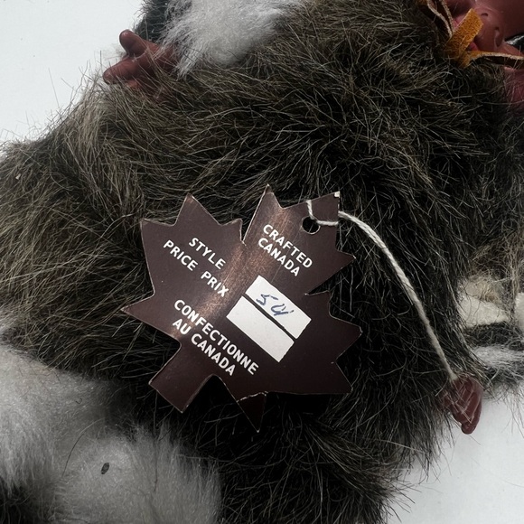 Vintage indigenous  Alaskan Doll Couple with Fur & Leather outfits Set Of 2 11” - Picture 5 of 6